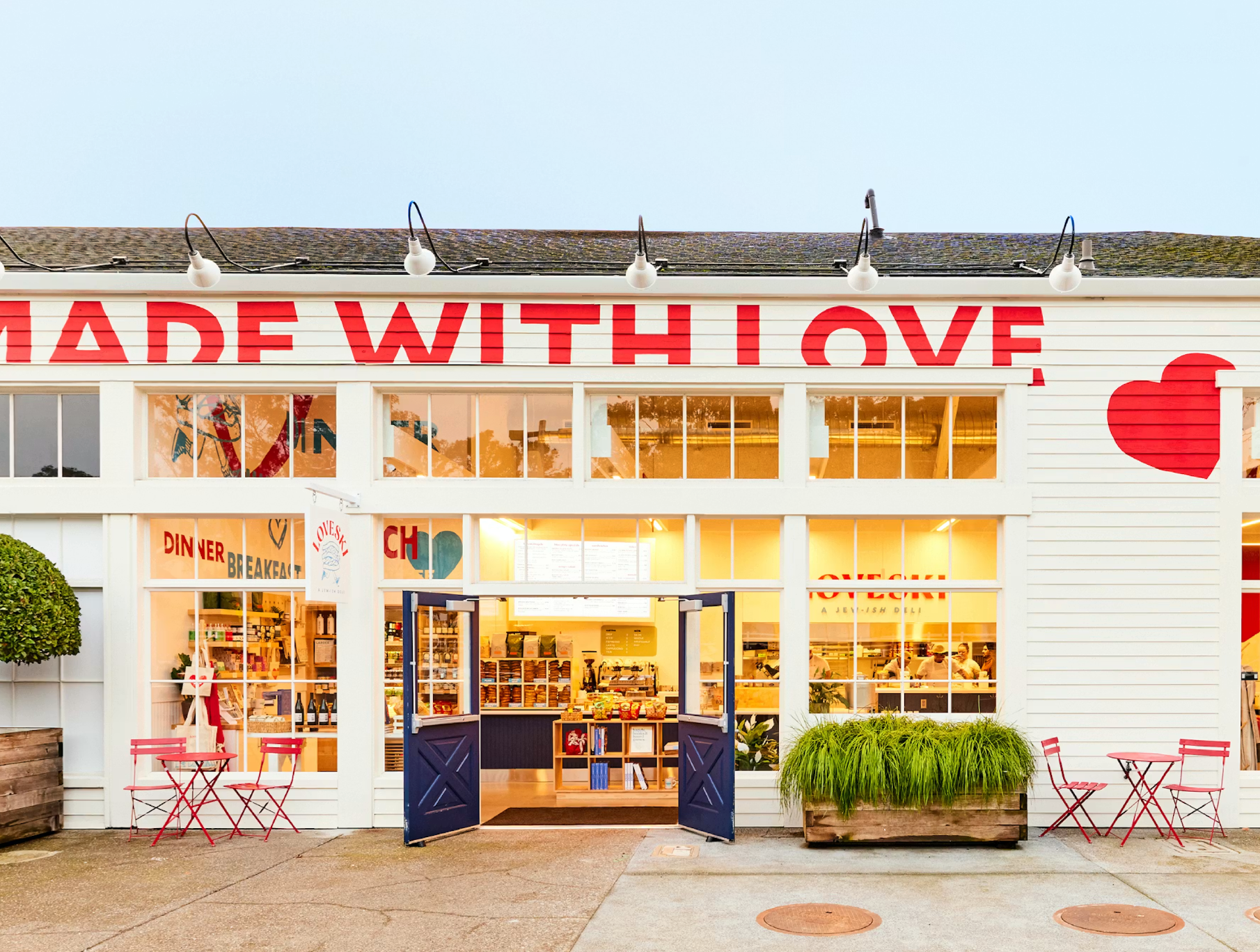 Loveski deli storefront, Larkspur Landing